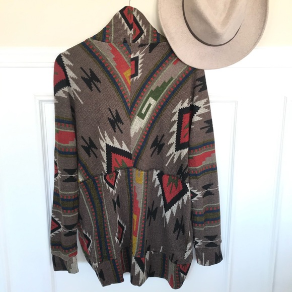 Western High-Low Cardigan - Picture 12 of 13